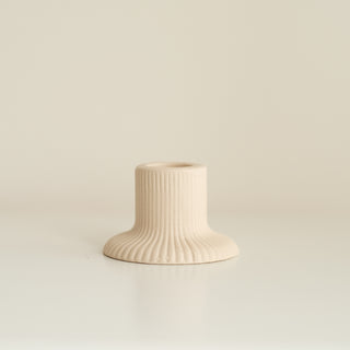 Ridge Ceramic Candle Holder