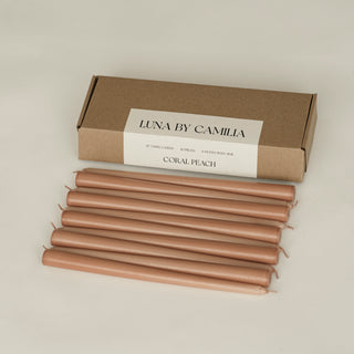 12" Taper Candles - 10 pieces/pack | Luna by Camilia