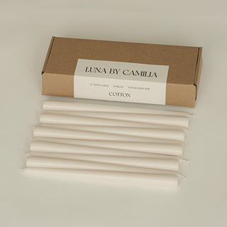12" Taper Candles - 10 pieces/pack | Luna by Camilia