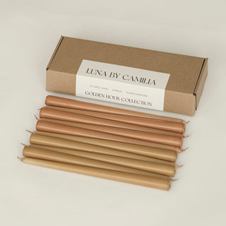 12" Taper Candles - 10 pieces/pack | Luna by Camilia