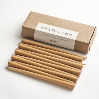 12" Taper Candles - 10 pieces/pack | Luna by Camilia