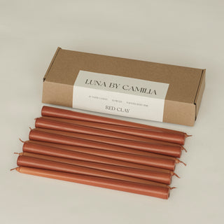 12" Taper Candles - 10 pieces/pack | Luna by Camilia
