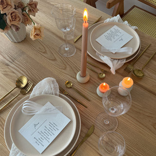 Natural Ceramic Candle Holder