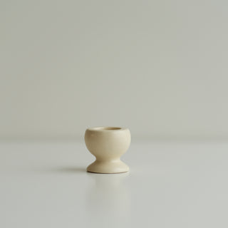 Creamy Pedestal Taper Candle Holder