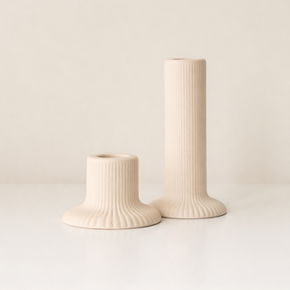 Sand Ridge Ceramic Candle Holder