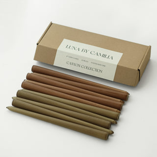 12" Taper Candles - 10 pieces/pack | Luna by Camilia