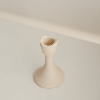 Tulipa Creamy Ceramic Candle Holder