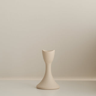 Tulipa Creamy Ceramic Candle Holder