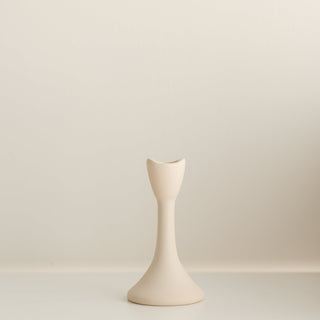 Tulipa Creamy Ceramic Candle Holder