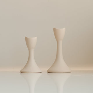 Tulipa Creamy Ceramic Candle Holder