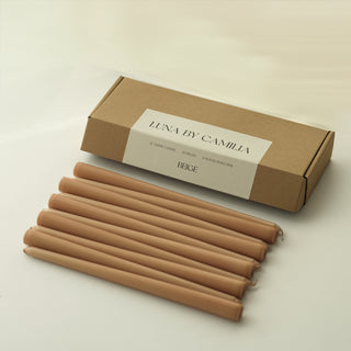 12" Taper Candles - 10 pieces/pack | Luna by Camilia