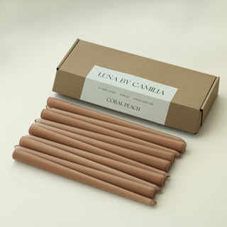 12" Taper Candles - 10 pieces/pack | Luna by Camilia
