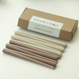 12" Taper Candles - 10 pieces/pack | Luna by Camilia