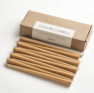 12" Taper Candles - 10 pieces/pack | Luna by Camilia