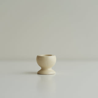 Creamy Pedestal Candle Holder