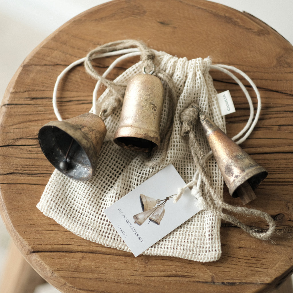Handmade Rustic Iron Bells Set – Camilia Living