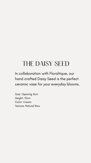 Dainty Seed Ceramic Vase