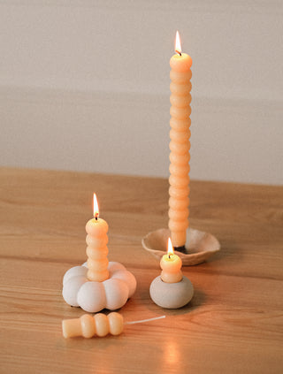 10" Soy Wax Taper Candle Buttercream (Set Of 2)